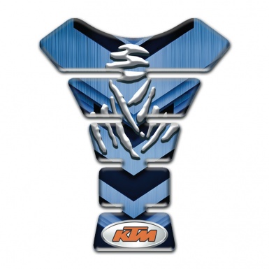 KTM Tank Pad Protector Dark and Light Blue Design 