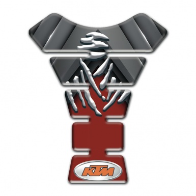 KTM Tank Pad Motorbike Gray Red Decorayion Samurai Logo Design 