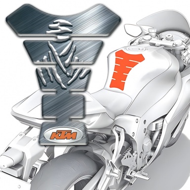 KTM Tank Pad Protector Polished Surface Design 