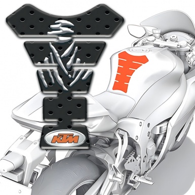 KTM Tank Pad Protector Perforated Black Surface Edition 
