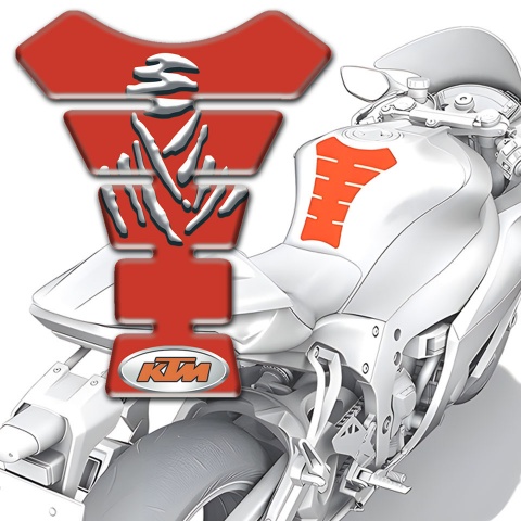 KTM Tank Protector High-Quality Red Design 
