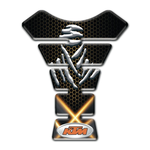 KTM Tank Pad Protector Crossed Orange Lights Motive 