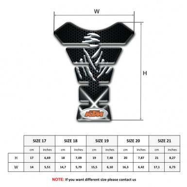 KTM Tank Fuse Crossed White Lights Motive 