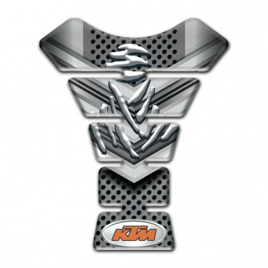 KTM Tank Pad Motorbike Gray Shield Decoration Design 