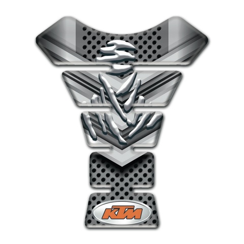 KTM Tank Pad Motorbike Gray Shield Decoration Design 