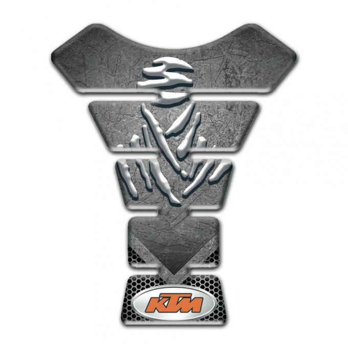 KTM Tank Protector Scratched Plate Effect 