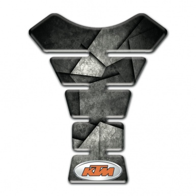 KTM Tank Pad Motorbike Mixed Gray Black Colors Style 