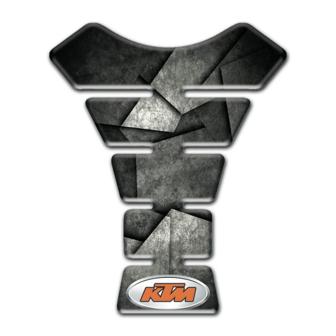 KTM Tank Pad Motorbike Mixed Gray Black Colors Style 