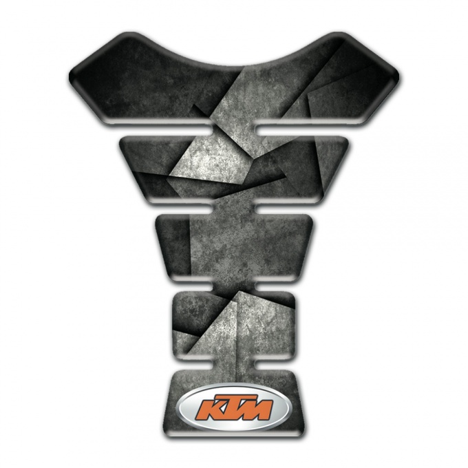 KTM Tank Pad Motorbike Mixed Gray Black Colors Style 