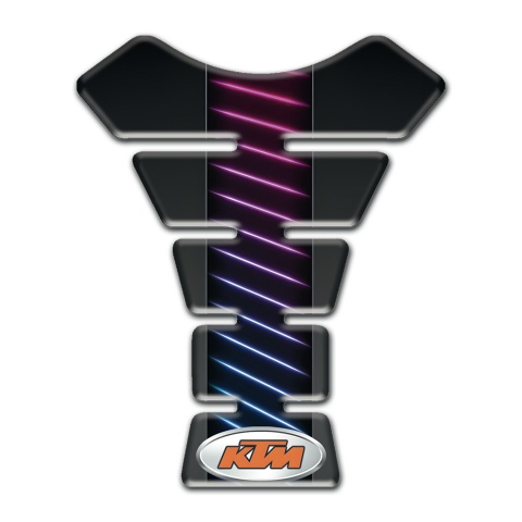 KTM Tank Fuse Black with Neon Lines Style 