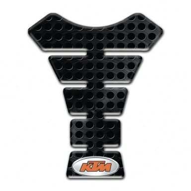 KTM Tank Pad Motorbike Perforated Black Surface Style 