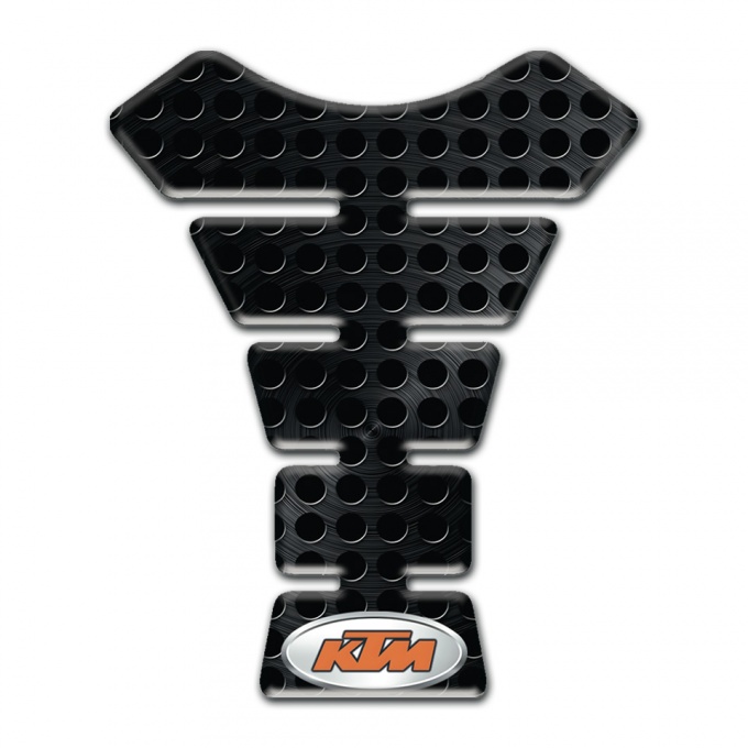 KTM Tank Pad Motorbike Perforated Black Surface Style 