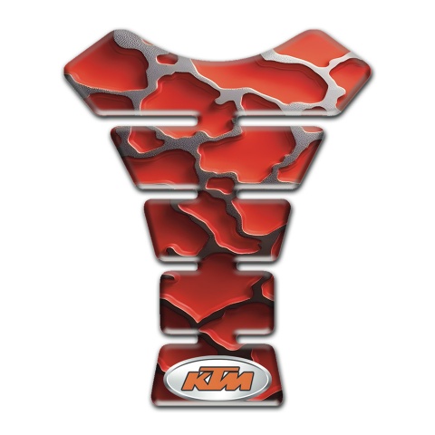 KTM Tank Guard Pads Red Clouds Style 
