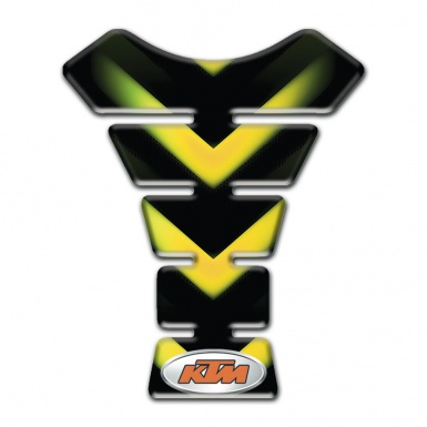 KTM Tank Protector Black with Green Yellow Details Style 