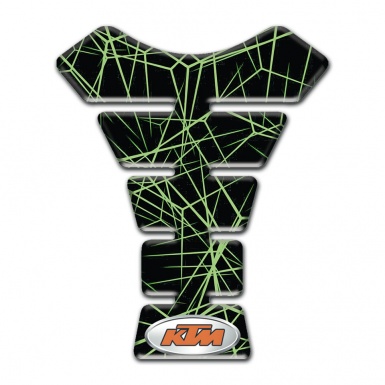 KTM  Tank Pad Protector Green Spider Web Style 