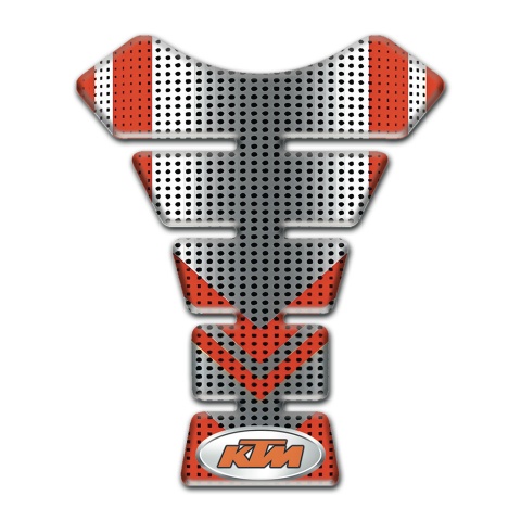 KTM Tank Guard Pads Silver Red Style 