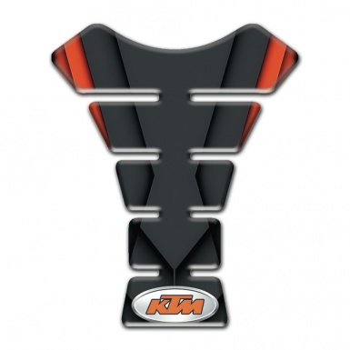 KTM Tank Pad Motorbike Dark with Orange Motif Print