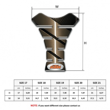 KTM Tank Guard Pads Bronze Style 