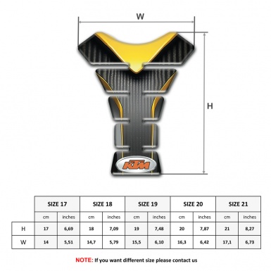 KTM Tank Fuse Anti Slip Sticker Stylish Print 