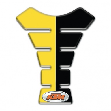 KTM Tank Guard Pads Yellow Black Halves Style 