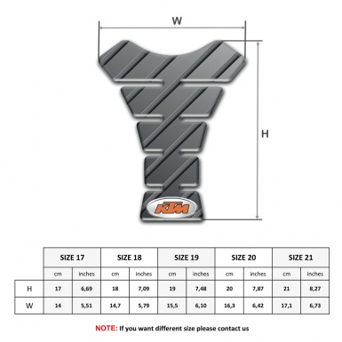 KTM Tank Fuse Diagonal Gray patterns Style 