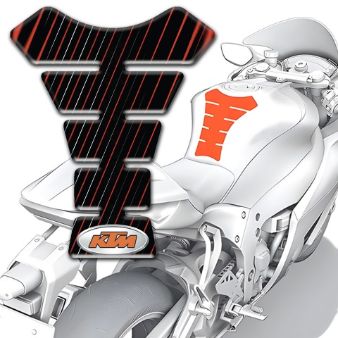 KTM Tank Pad Protector Thin Stripes Style 