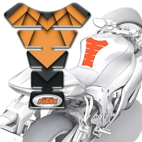 KTM Tank Fuse Orange Black Print 