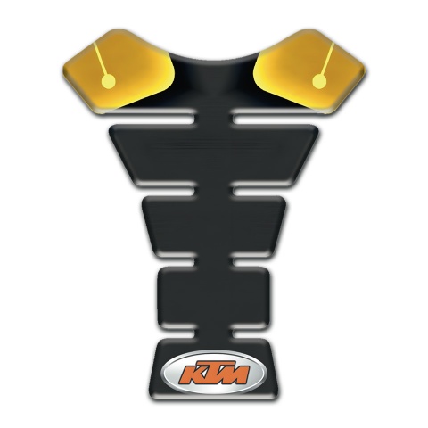 KTM Tank Pad Motorbike Yellow Black base Small Logo 