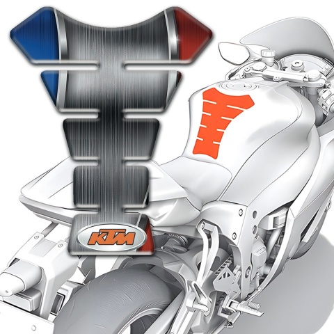 KTM Tank Pad Protector Silicone Sticker Small Logo Design 