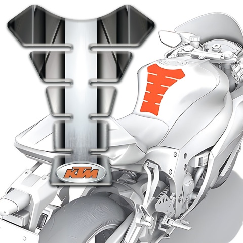 KTM Tank Protector Alumunium Central Panel Style 