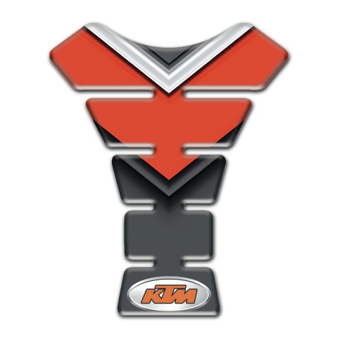 KTM Tank Pad Motorbike Red Black Print Style 