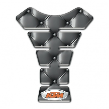 KTM Tank Pad Protector Gray Leather Style 