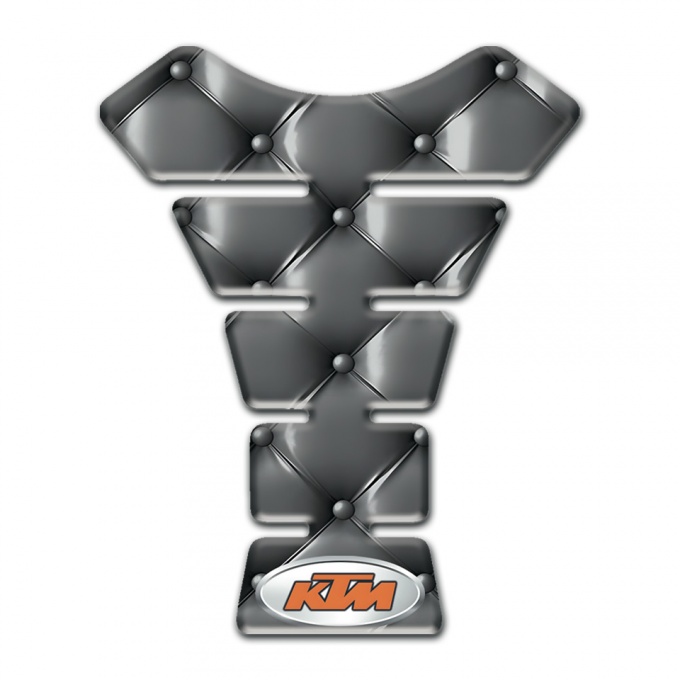 KTM Tank Pad Protector Gray Leather Style 