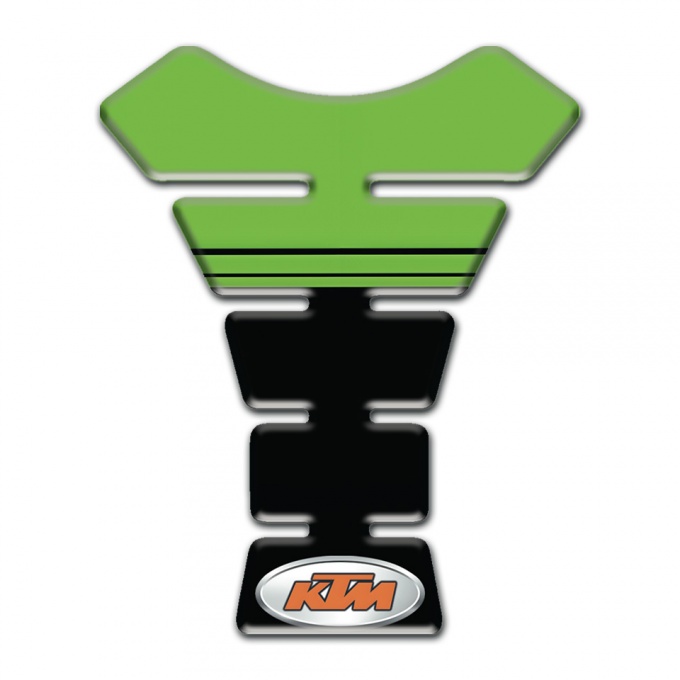 KTM Tank Guard Pads Green Black Print Style 