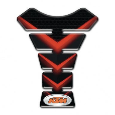 KTM Tank Fuse Black with Red V Shape Decoration 