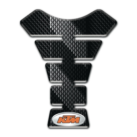 KTM Tank Pad Motorbike Black with Gray Bands Edition 