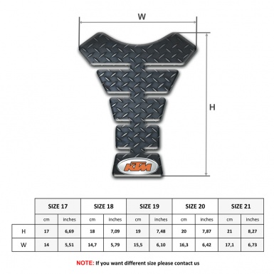 KTM Tank Pad Protector Rough Effect Edition 
