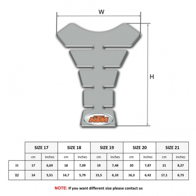 KTM Tank Protector High-Quality Gray Edition