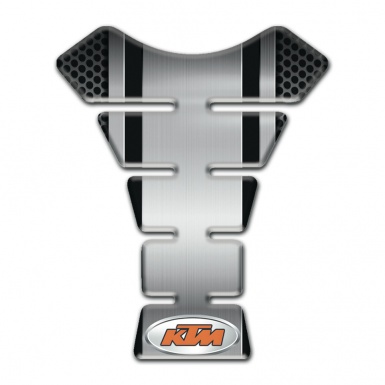 KTM Tank Pad Protector Gray Center Panel with Dark Perforated Base