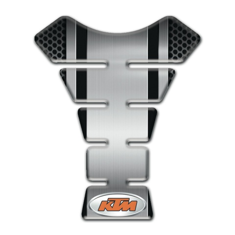 KTM Tank Pad Protector Gray Center Panel with Dark Perforated Base 