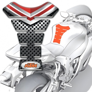 KTM Tank Protector Silicone Sticker with Logo Style 