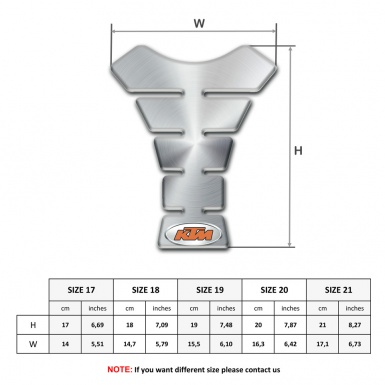 KTM Tank Guard Pads Silver Style 