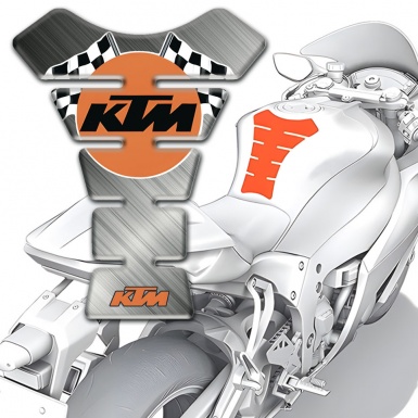 KTM Tank Pad Protector Matte Base with Racing Logo Style 