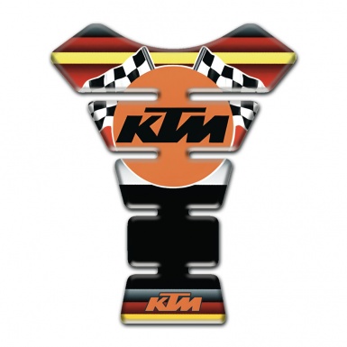 KTM Tank Pad Motorbike Colorful Decoration with Flags Logo Style 
