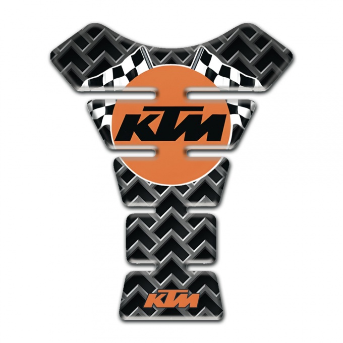 KTM Tank Fuse Metal Grid with Round Logo Design 