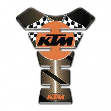 KTM Tank Pad Motorbike Bronze Base with racing Logo Style 