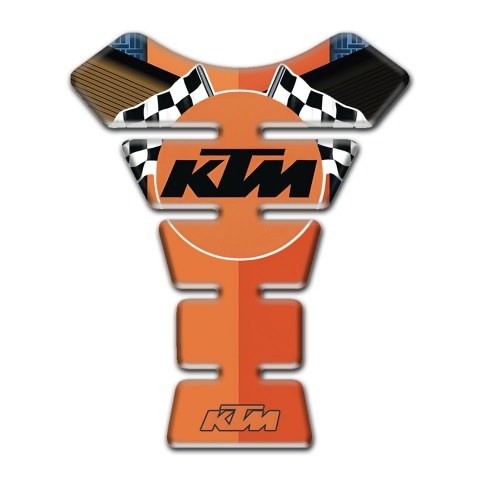 KTM Tank Protector Oranger Nuance Base Racing Logo Style 