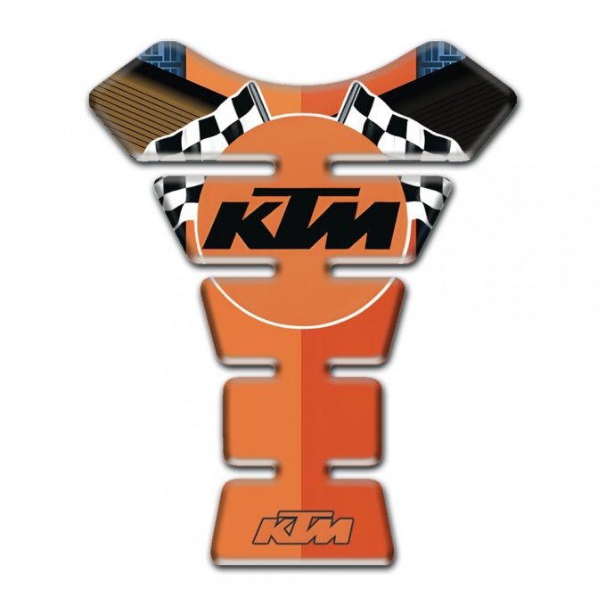 KTM Tank Protector Oranger Nuance Base Racing Logo Style 