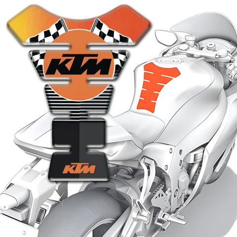 KTM Tank Protector High-Quality  Version with Racing Logo 