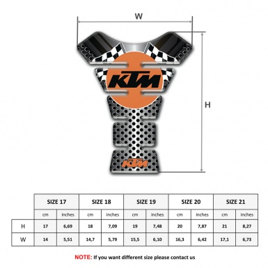 KTM Tank Fuse Unique Design with racing Logo 